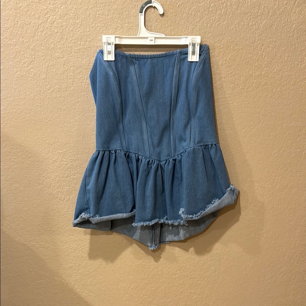 Alter’d State Strapless Denim Top